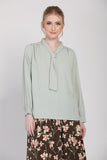 Trinity Long Sleeves Blouse in Sage