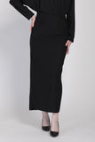 The Cahaya Knit Pencil Skirts in Black
