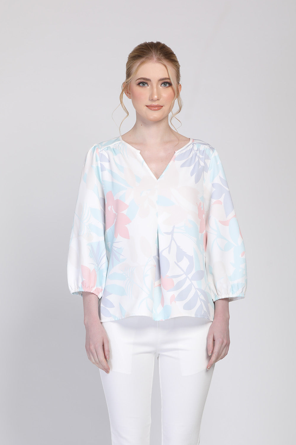 JULY Abstract Floral Prints Blouse