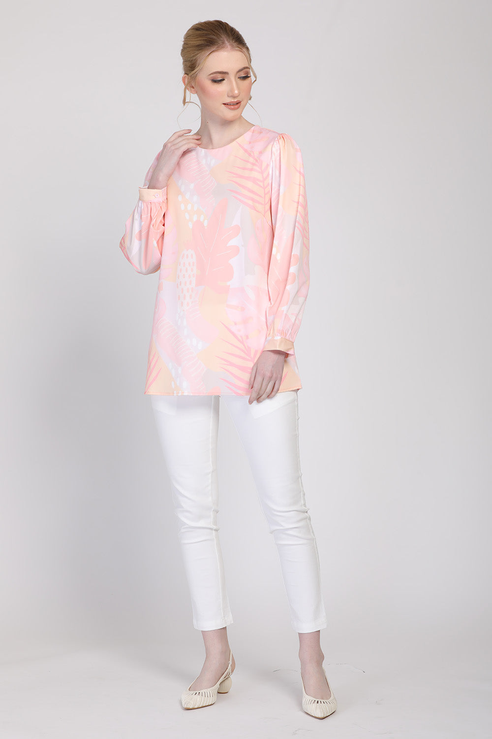 The Seni Blouse in Pink
